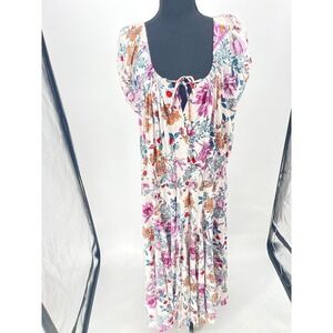 Lola P. Vibrant Floral Maxi Dress Size 2X